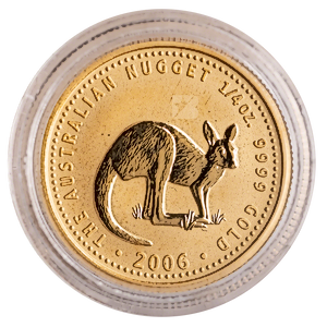 2006 1/4 oz Australian Gold Kangaroo Nugget Bullion Coin