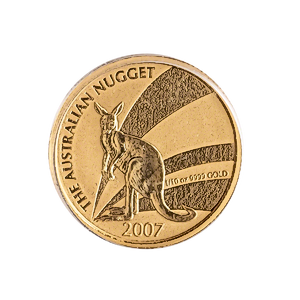 2007 1/10 oz Australian Gold Kangaroo Nugget Bullion Coin