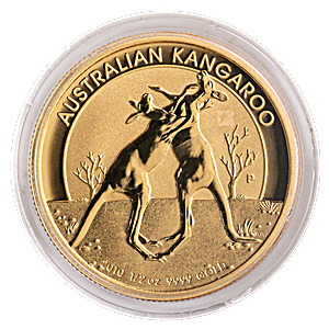 Australian Gold Kangaroo Nugget 2010 - 1/2 oz