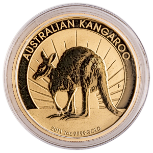2011 1 oz Australian Gold Kangaroo Nugget Bullion Coin
