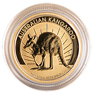 Australian Gold Kangaroo Nugget 2011 - 1/10 oz