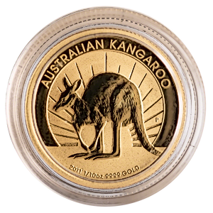 2011 1/10 oz Australian Gold Kangaroo Nugget Bullion Coin