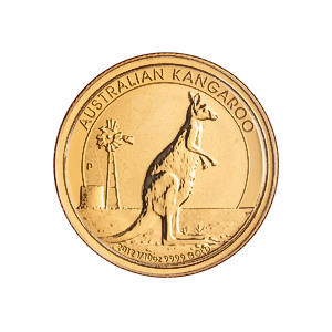 2012 1/10 oz Australian Gold Kangaroo Nugget Bullion Coin