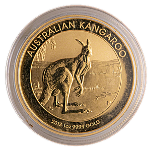 Australian Gold Kangaroo Nugget 2013 - 1 oz