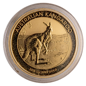 2013 1 oz Australian Gold Kangaroo Nugget Bullion Coin