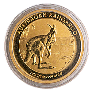 Australian Gold Kangaroo Nugget 2013 - 1/2 oz