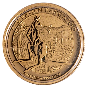 2014 1/10 oz Australian Gold Kangaroo Nugget Bullion Coin