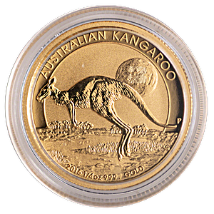 Australian Gold Kangaroo Nugget 2015 - 1/4 oz