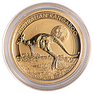 2015 1/4 oz Australian Gold Kangaroo Nugget Bullion Coin