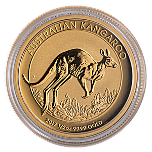 Australian Gold Kangaroo Nugget 2017 - 1/2 oz