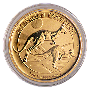 2018 1 oz Australian Gold Kangaroo Nugget Bullion Coin