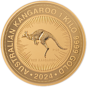 2024 1 Kilogram Australian Gold Kangaroo Nugget Bullion Coin