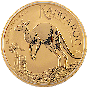 2024 1 oz Australian Gold Kangaroo Nugget Bullion Coin