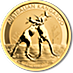 2010 1 oz Australian Gold Kangaroo Nugget Bullion Coin thumbnail