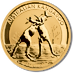 2010 1 oz Australian Gold Kangaroo Nugget Bullion Coin thumbnail