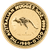 1990 1/20 oz Australian Gold Kangaroo Nugget Bullion Coin thumbnail