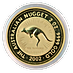 2002 2 oz Australian Gold Kangaroo Nugget Bullion Coin thumbnail
