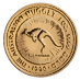1990 1 oz Australian Gold Kangaroo Nugget Bullion Coin thumbnail