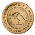 1992 2 oz Australian Gold Kangaroo Nugget Bullion Coin thumbnail