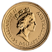 1992 1/4 oz Australian Gold Kangaroo Nugget Bullion Coin thumbnail