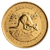 2003 1 oz Australian Gold Kangaroo Nugget Bullion Coin thumbnail