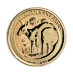 2021 1/2 oz Australian Gold Kangaroo Nugget Bullion Coin thumbnail