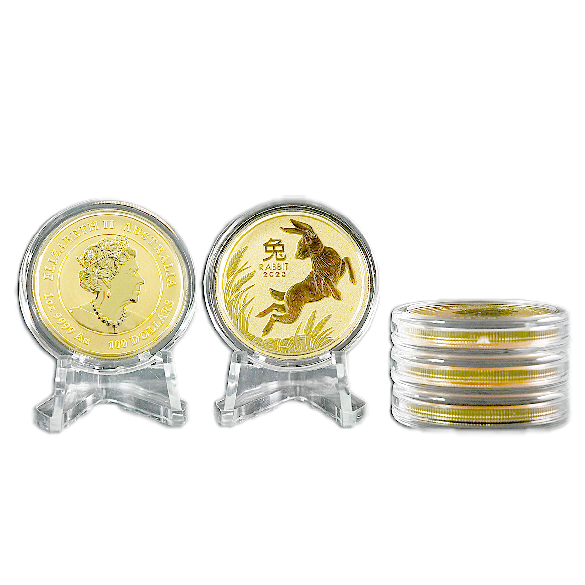 5 pcs of 1 oz 2023 Australian Gold Lunar Series
