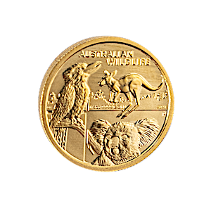 2021 1/4 oz Australian Gold Wildlife Bullion Coin (Pre-Owned in Good Condition)