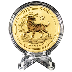 2018 2 oz Australian Gold Lunar Series 