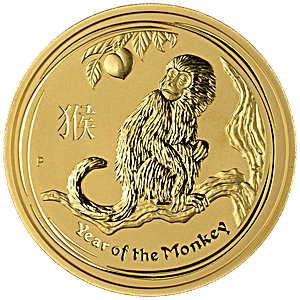 Australian Gold Lunar Series 2016 - Year of the Monkey - 1 oz Australian Gold Lunar Series 2016 - Year of the Monkey - 1 oz