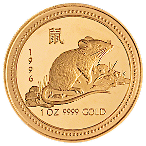 Australian Gold Lunar Series 1996 - Year of the Mouse - 1 oz