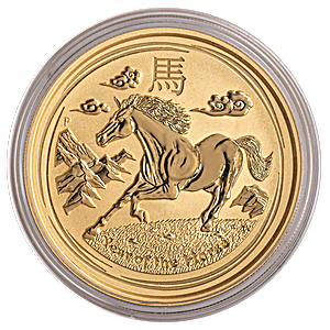 Australian Gold Lunar Series 2014 - Year of the Horse - 2 oz