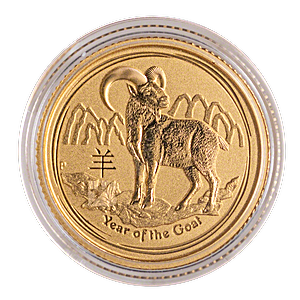 Australian Gold Lunar Series 2015 - Year of the Goat - 1/10 oz