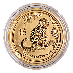 Australian Gold Lunar Series 2016 - Year of the Monkey - 1/4 oz