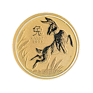 Australian Gold Lunar Series 2023 - Year of the Rabbit - 1/10 oz