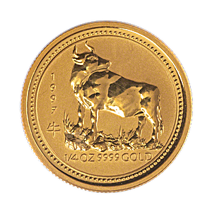 Australian Gold Lunar Series 1997 - Year of the Ox - 1/4 oz