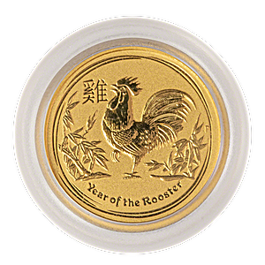 Australian Gold Lunar Series 2017 - Year of the Rooster - 1/20 oz