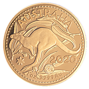 2020 1 oz Royal Australian Mint Gold Kangaroo Bullion Coin