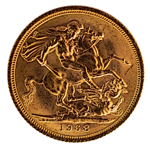 7.32 Gram Gold British Gold Sovereign Bullion Coin (Various Years)
