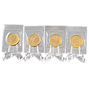 4 pcs of 1/4 oz 2013 Canadian Gold Maple Leaf Coins - Total 1 oz Gold 4 pcs of 1/4 oz 2013 Canadian Gold Maple Leaf Coins - Total 1 oz Gold