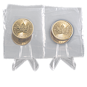 4 pcs of 1/2 oz 2018 Canadian Gold Maple Leaf Coins - Total 2 oz Gold 4 pcs of 1/2 oz 2018 Canadian Gold Maple Leaf Coins - Total 2 oz Gold