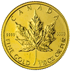 2014 1/10 oz Canadian Gold Maple Leaf Bullion Coin