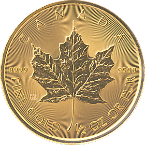 1/10 oz Canadian Gold Maple Leaf Bullion Coin (Various Years)