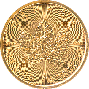 2020 1/4 oz Canadian Gold Maple Leaf Bullion Coin