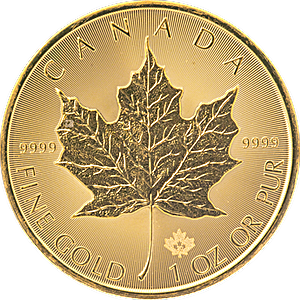 2020 1 oz Canadian Gold Maple Leaf Bullion Coin