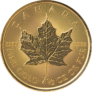 1/2 oz Canadian Gold Maple Leaf Bullion Coin (Various Years)