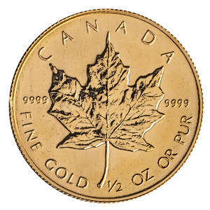 1986 1/2 oz Canadian Gold Maple Leaf Bullion Coin