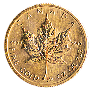 1986 1/4 oz Canadian Gold Maple Leaf Bullion Coin