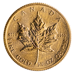 1986 1/4 oz Canadian Gold Maple Leaf Bullion Coin