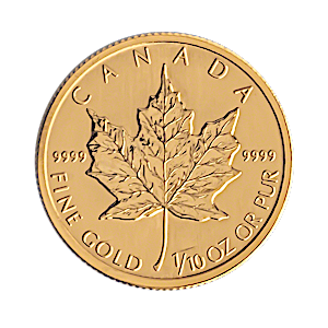 1995 1/10 oz Canadian Gold Maple Leaf Bullion Coin